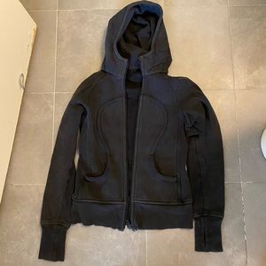 Lululemon Black Full length Scuba Hoodie